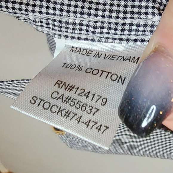 Johnston & Murphy Pirate Themed Plaid Short Sleeve Button Shirt Men's Medium - Picture 15 of 16